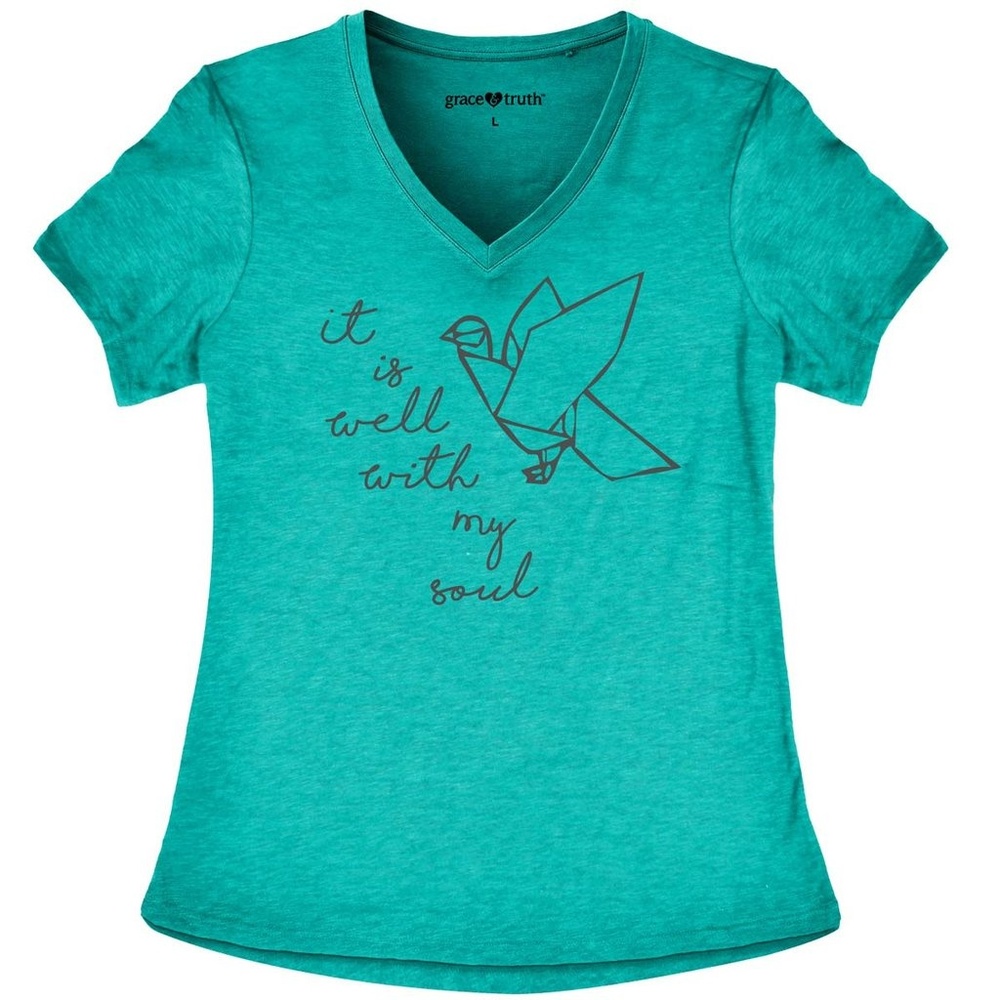 JUST REDUCED! "It Is Well" Grace & Truth S/S Fashion Tee